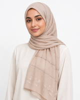 Polychiffon Stone Work Hijab – Style 1 (100x200cm)
