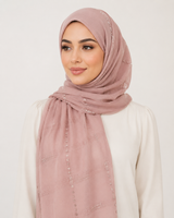 Polychiffon Stone Work Hijab – Style 1 (100x200cm)