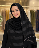 Polychiffon Stone Work Hijab – Style 2 (100x200cm)