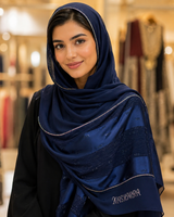 Polychiffon Stone Work Hijab – Style 2 (100x200cm)