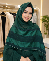 Polychiffon Stone Work Hijab – Style 2 (100x200cm)