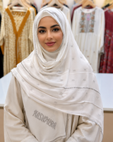 Polychiffon Stone Work Hijab – Style 2 (100x200cm)