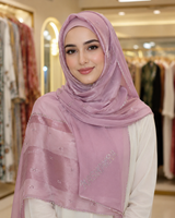 Polychiffon Stone Work Hijab – Style 2 (100x200cm)