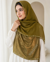Polychiffon Stone Work Hijab – Style 2 (100x200cm)