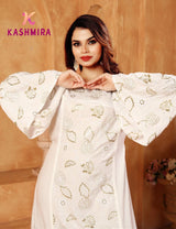Rayon A-Line Jalabiya – Sikvens Embroidery