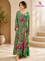 CREPE DIGITAL PRINTED JALABIYA