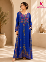 CREPE DIGITAL PRINTED JALABIYA