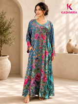 CREPE DIGITAL PRINTED JALABIYA