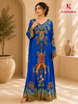 CREPE DIGITAL PRINTED JALABIYA