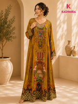 CREPE DIGITAL PRINTED JALABIYA