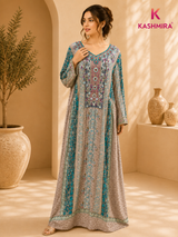 CREPE DIGITAL PRINTED JALABIYA